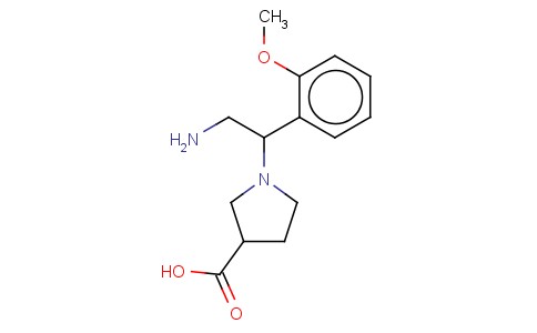 1-[2-AMINO-1-(2-METHOXY-PHENYL)-ETHYL]-PYRROLIDINE-3-CARBOXYLIC ACID